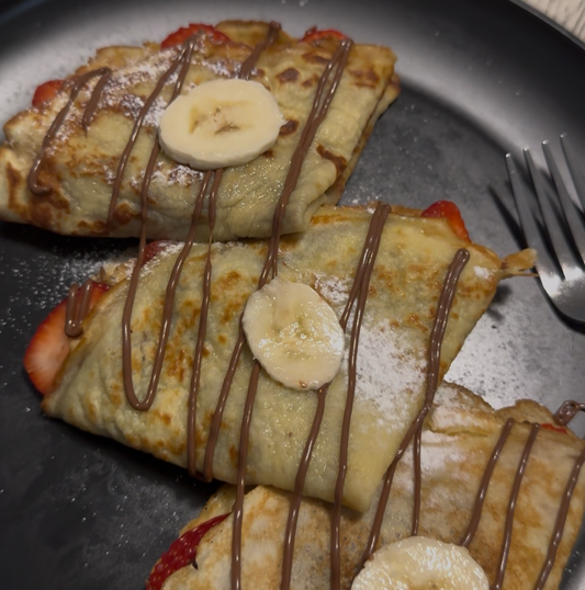 Strawberry Banana Nutella Crepes