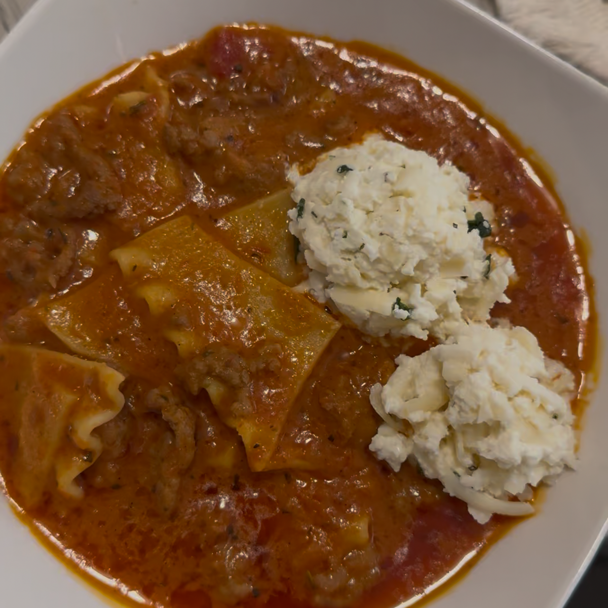 Creamy Lasagna Soup